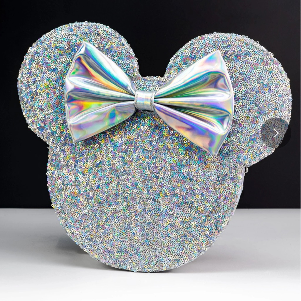 Loungefly Disney Minnie Mouse Holographic Sequin Crossbody Bag